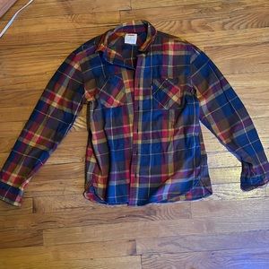 Men’s medium red blue yellow Flannel